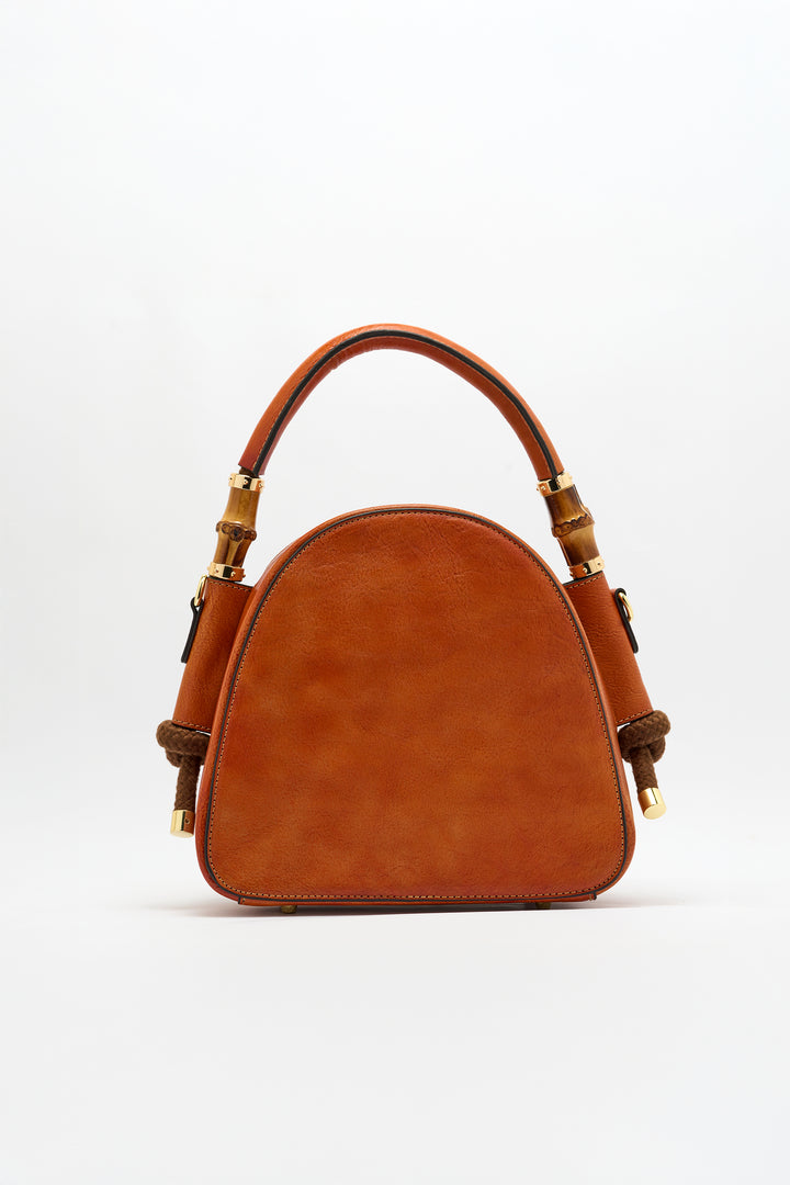 Trilliant Women's Genuine Leather Handbag - Mocha
