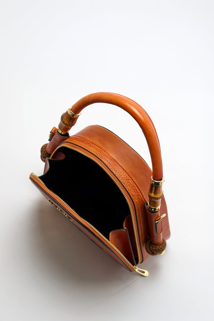 Trilliant Women's Genuine Leather Handbag - Mocha
