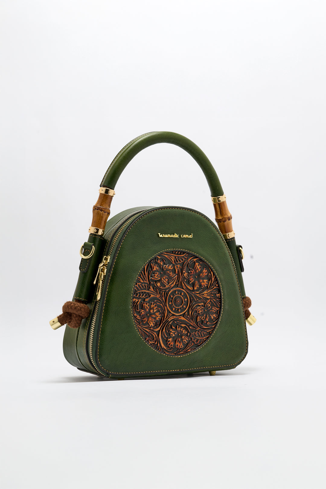 Trilliant Women's Genuine Leather Handbag - Emerald