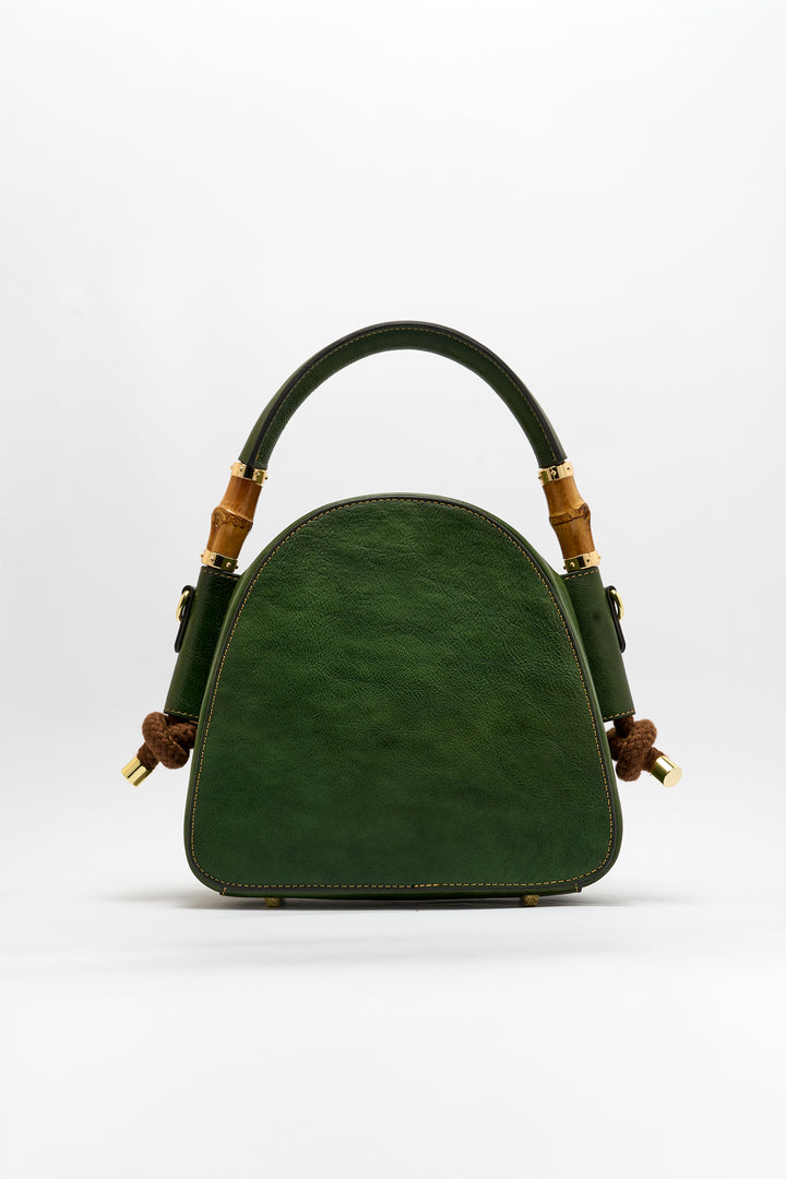 Trilliant Women's Genuine Leather Handbag - Emerald