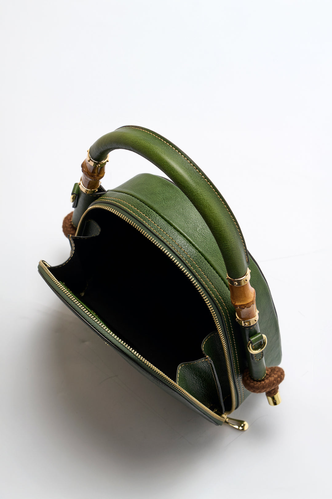 Trilliant Women's Genuine Leather Handbag - Emerald