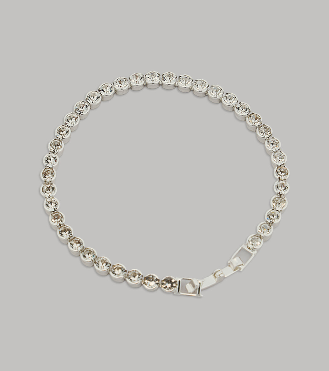 Tennis Sterling Silver Zircon Bracelet