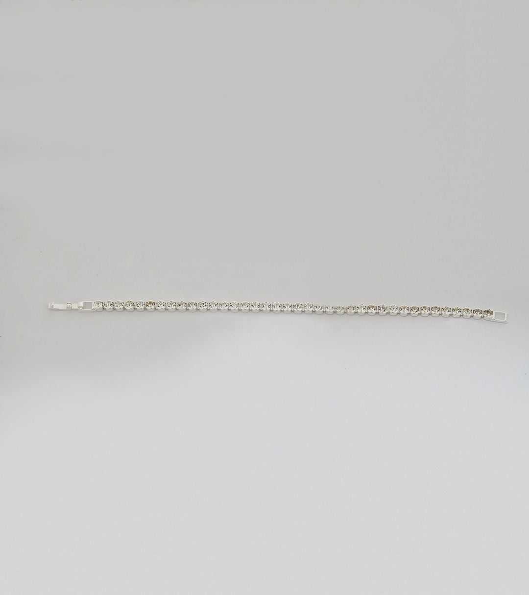 Tennis Sterling Silver Zircon Bracelet