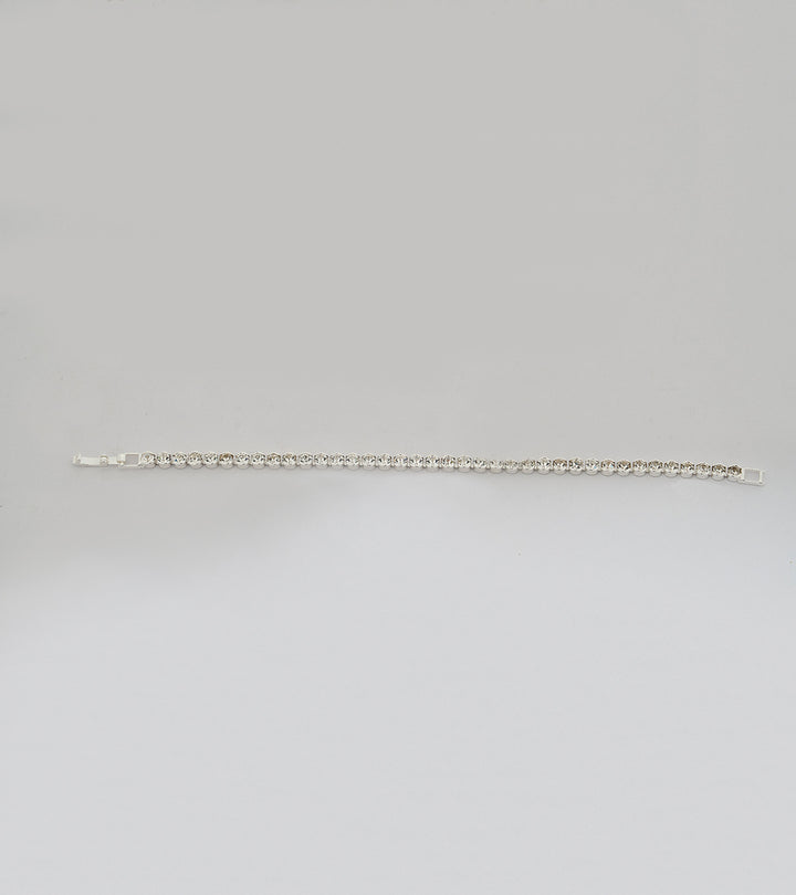 Tennis Sterling Silver Zircon Bracelet