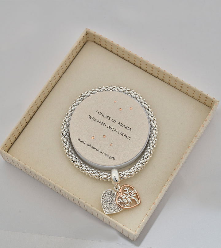 Tree of Life Sterling Silver Zircon Bracelet