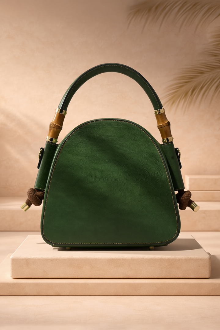 Trilliant Women's Genuine Leather Handbag - Emerald