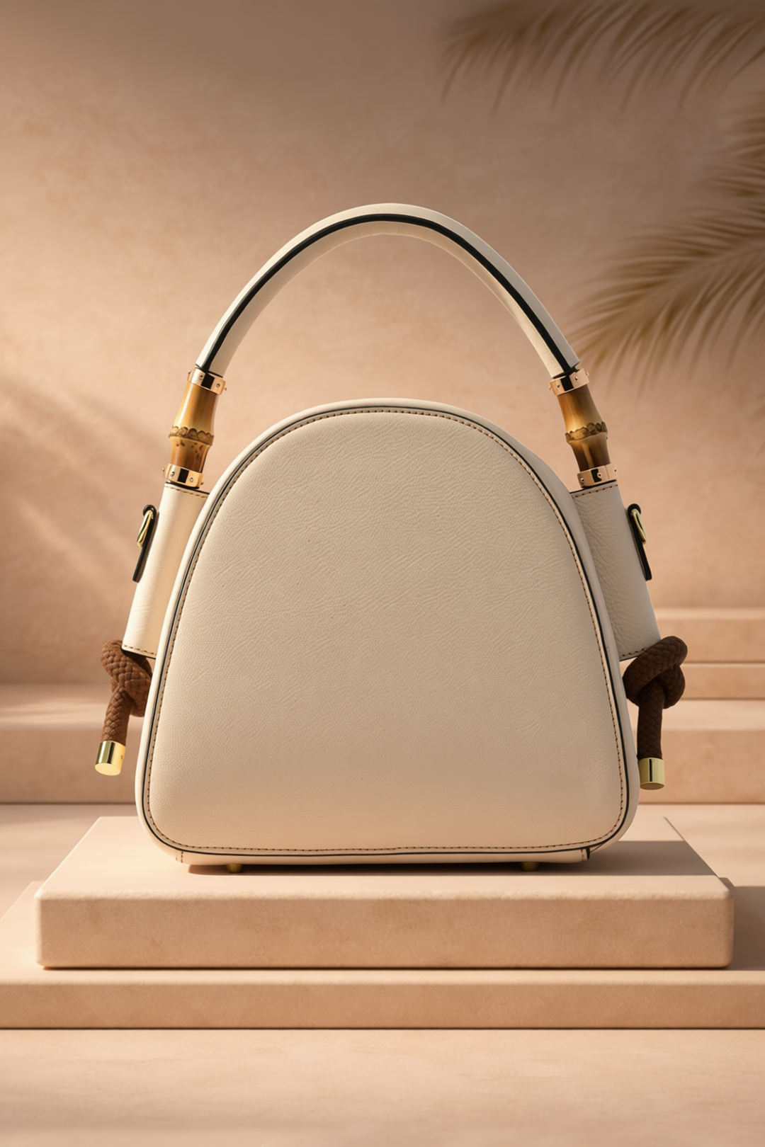 Trilliant Women's Genuine Leather Handbag - Ivory
