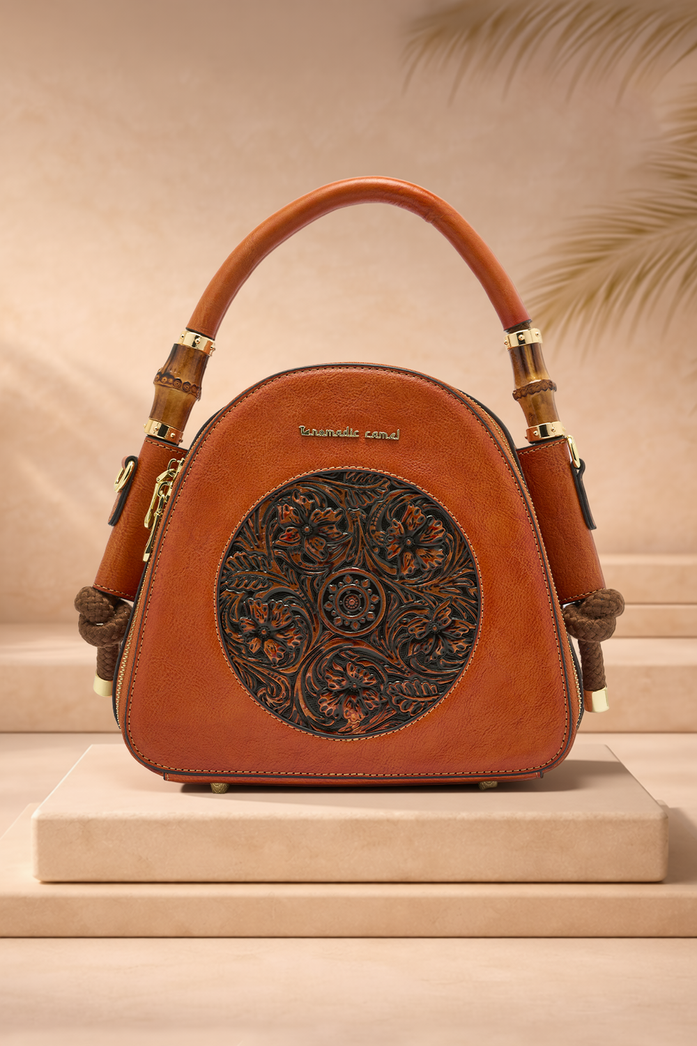 Trilliant Women's Genuine Leather Handbag - Mocha