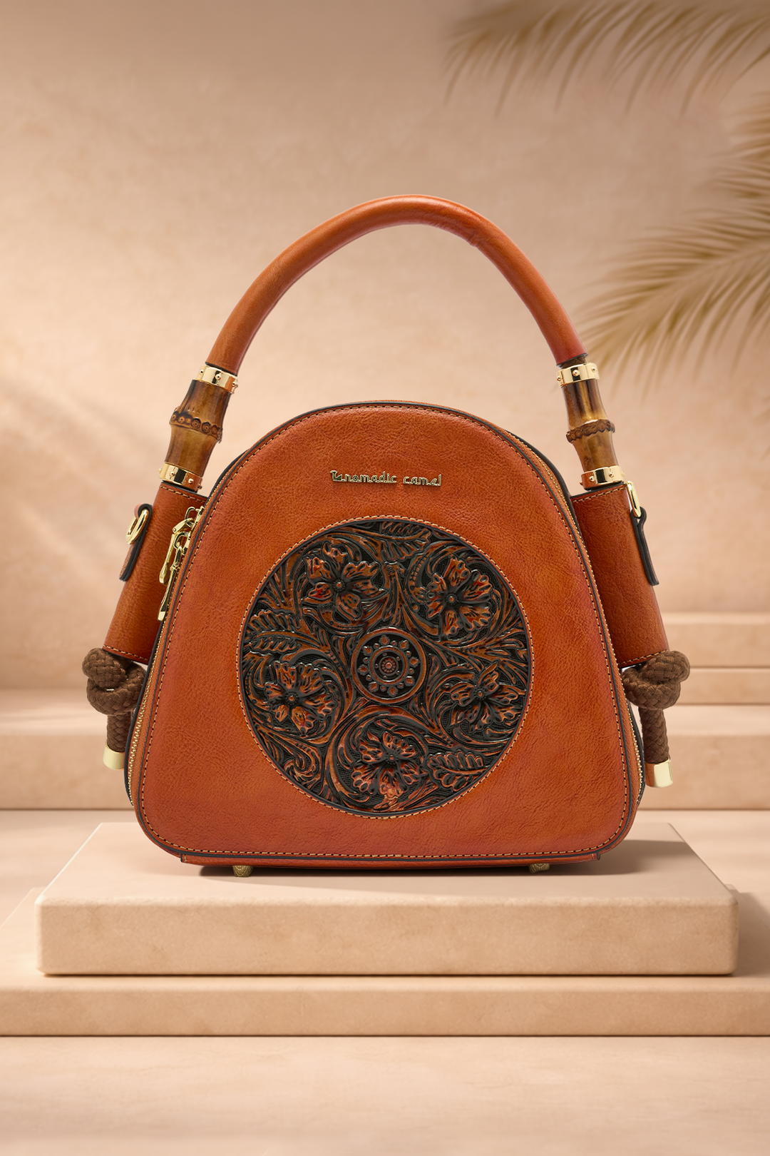 Trilliant Women's Genuine Leather Handbag - Mocha