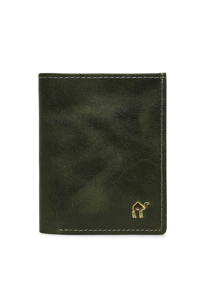 Kawa Genuine Leather Card Holder - Army Green