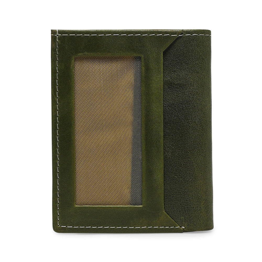 Kawa Genuine Leather Card Holder - Army Green