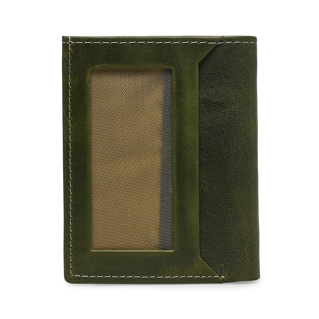Kawa Genuine Leather Card Holder - Army Green