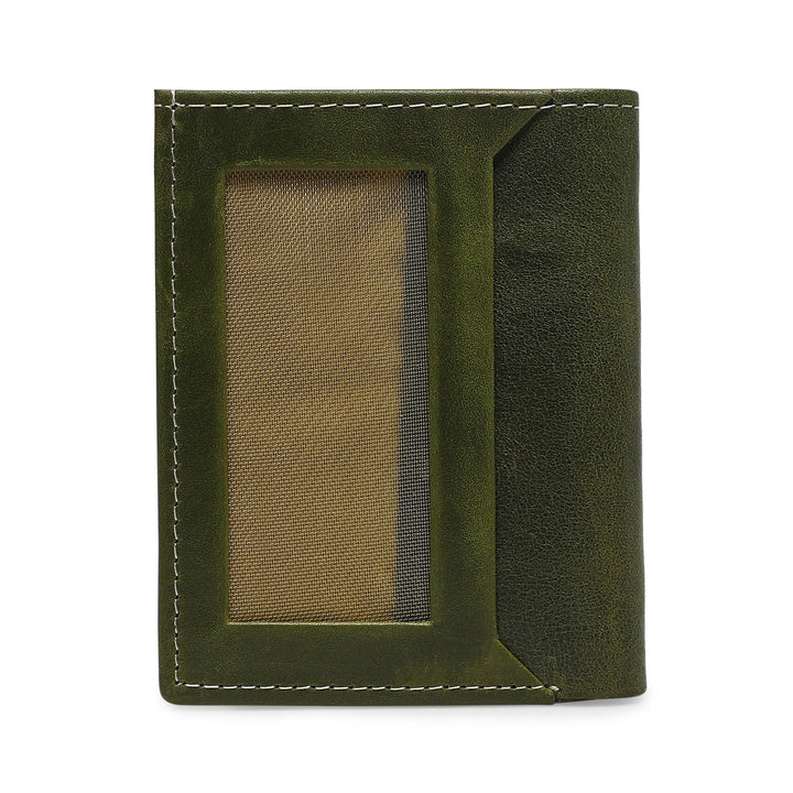 Kawa Genuine Leather Card Holder - Army Green