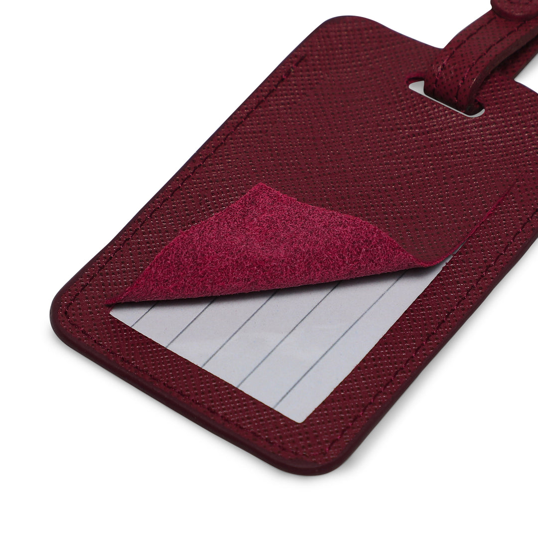 leather luggage tags personalized with company logo