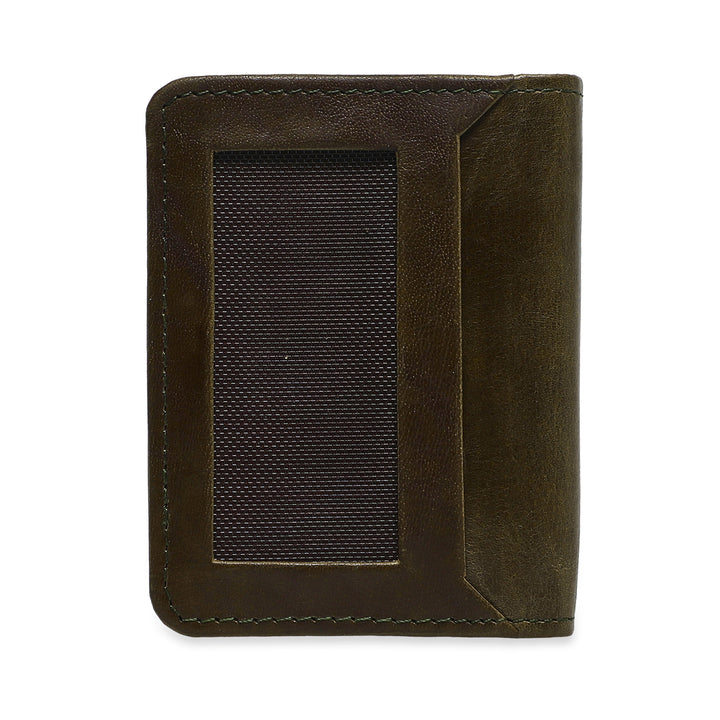 Ninja Genuine Leather Card Holder - Bottle Green