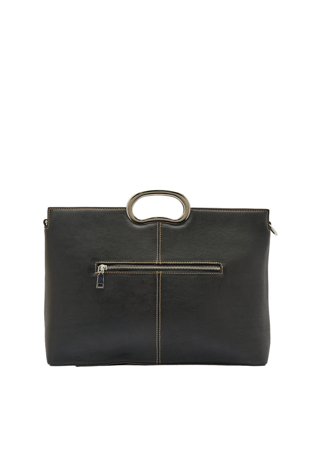 Sassy Women's Genuine Leather Handbag - Black