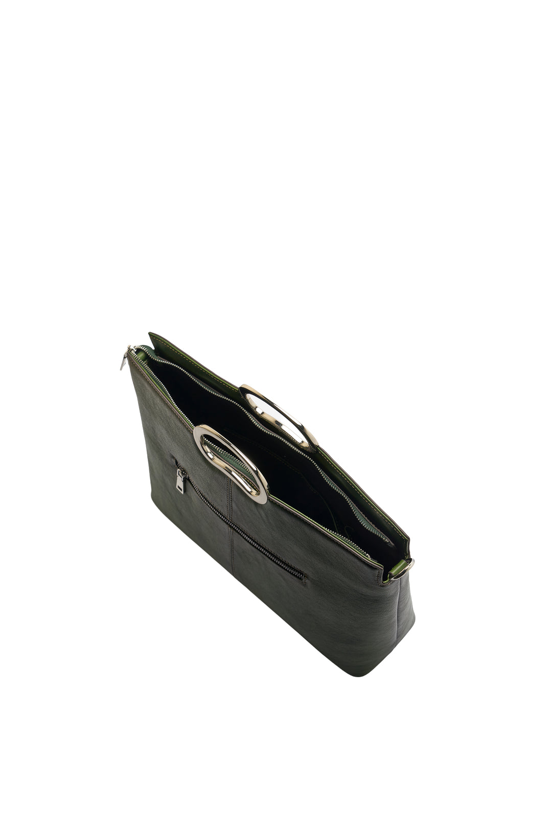 Sassy Women's Genuine Leather Handbag - Grey