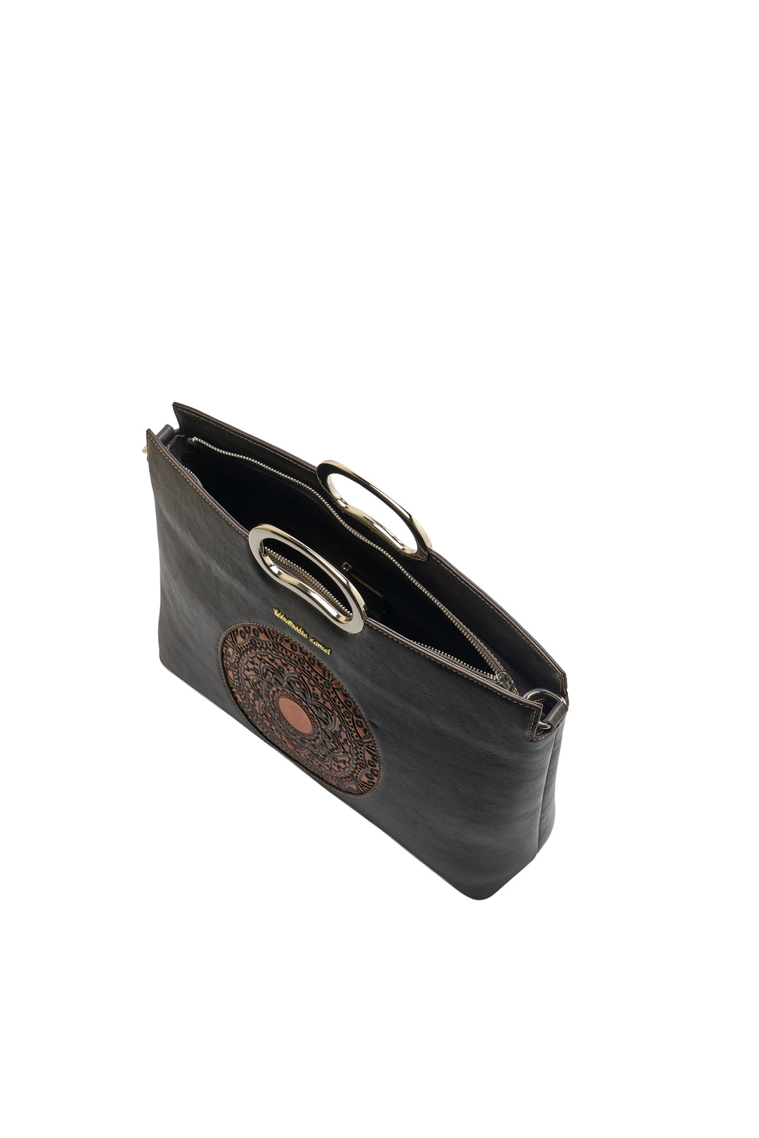 Sassy Women's Genuine Leather Handbag - Black