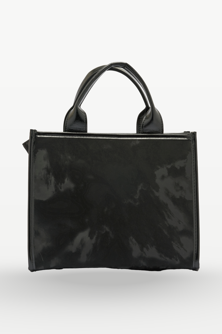 Love & Peace Mini Tote Bag – Black