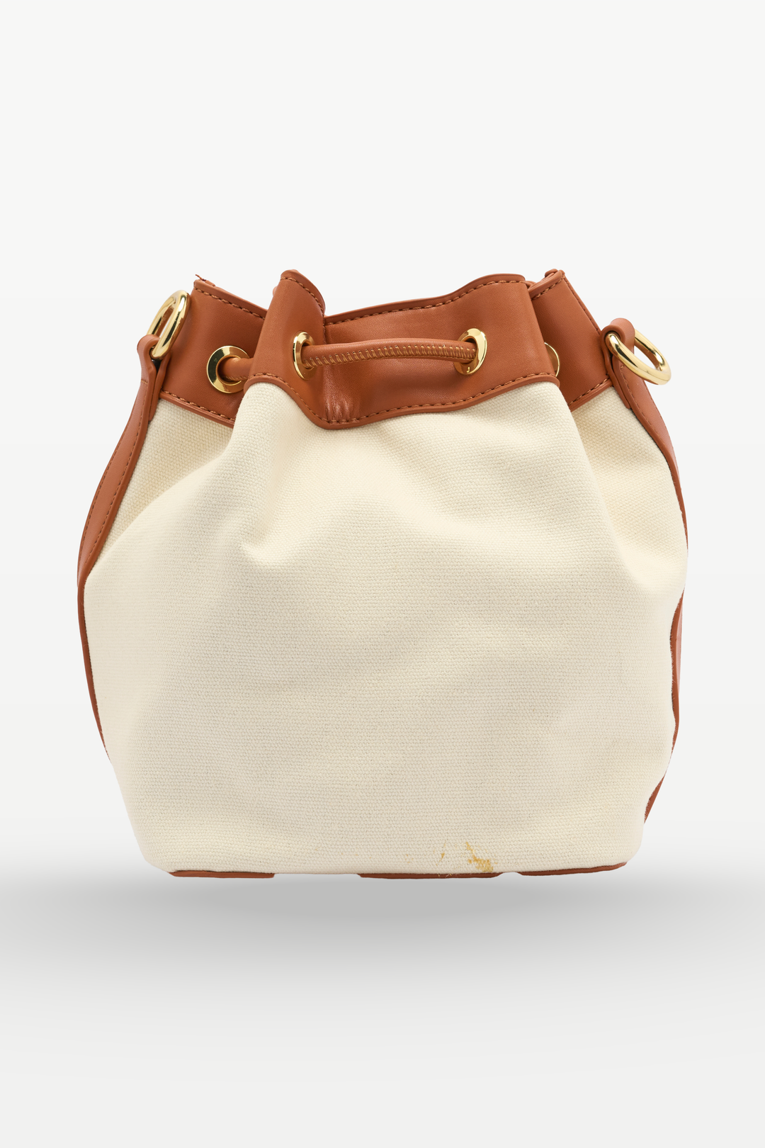 The Chandelier Bucket Bag – Ivory & Tan